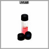 Chromatography Vial Cap Black Storage Bottle Cover 4 ml Polypropylene Solid Cap With Red PTFE/White Silicone Septa 13 mm 100/PK