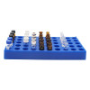 2PCS Plastc Vial Rack 50 Holds Diameter Suitable For 12mm 1.5/2ml Vials Centrifuge Tube Racks Stackable Lab Supplies