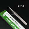 1set HRC40° High precision tweezers anti-static pointed elbow stainless steel tweezers maintenance clamping tool tweezers
