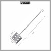 Paddle Stirrer 304 Stainless Steel Paddle Stirrer Fan Type Stir Shaft Length 350mm Diam. 80*70mm Use For Gentle Mixing Stratify