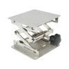 Lab Lifter Manual Elevating Work Platform 100*100mm Lab Scissor Platform Lift