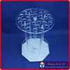 32 holes Organic glass graduated pipette rack 32 holes circular pipette stand pipette holder circular pipet rack