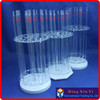 32 holes Organic glass graduated pipette rack 32 holes circular pipette stand pipette holder circular pipet rack