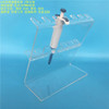 Plexiglass Pipette rack Transparent pipettor stander, Z-shaped PMMA frame can put 6pcs of single-pipettor, thickness is 5mm