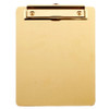 Stainless Steel A4 Clipboard File Organizer Writing Pad Board Memo Paper Holder for Office Gold File Holder Home Golden