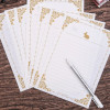 10pcs Vintage Kraft Paper Letter Pads Retro Writing Paper for Envelopes Wedding Invitation Letter Set Stationery Office Supplies