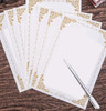 10pcs Vintage Kraft Paper Letter Pads Retro Writing Paper for Envelopes Wedding Invitation Letter Set Stationery Office Supplies