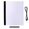 CHIPAL A3 LED Drawing Tablet Diamond Painting Writing Table Digital Tracing Copy Board Level Dimmable Graphic Art Light Pad