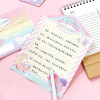 30pcs Sanrio Stationary Cartoon Envelope Letter Paper Shaped Note Sticker Set Kuromi Hellokitty Student Writing Pad Memo Pad