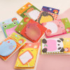 100PCS/Lot Cute Cartoon Animal Message Sticker Tablet Memo Pad Posted Paper Notepad Self-adhesive Notes Office School Stationery