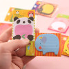 100PCS/Lot Cute Cartoon Animal Message Sticker Tablet Memo Pad Posted Paper Notepad Self-adhesive Notes Office School Stationery