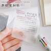 42PCS 70*95mm Transparent Candy Color Message Book Mark N-Time Sticker Note Paper Tablets Memo Pad Students Stationery