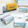 Container Note Cube Memo Note Paper Cube with 550 Blank Sheets, Non-Stick Memo Cube with Sticky Notes Great for Writing Notes