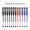 25 Pcs/Set Gel Pens Refills Ballpoint Pen 0.5mm Office Bullet Tip Black/Blue/Red Ink School Stationery Writing Supplies