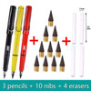 17pcs/Set Infinity Pencils 0.5MM Eternity No Sharpening without Ink Kawaii Unlimited Pens Art Supplies School Stationery