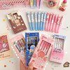 6 Pcs/set 0.5mm Kawaii Erasable Pens for Writing Notebooks Cartoon Cute Gel Pens Office Accessories School Supplies Stationery