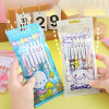 Sanrio 12pcs Cartoon Gel Pen Hello Kitty Cinnamoroll Kuromi Pens Students Stationery 0.5 Black School Children Write Supplies
