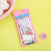 Sanrio 12pcs Cartoon Gel Pen Hello Kitty Cinnamoroll Kuromi Pens Students Stationery 0.5 Black School Children Write Supplies