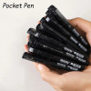 Portable 0.5mm Replaceable Refills Black Ink Ballpoint Gel Pens Set Smooth Writing for School Office Home Supplies Stationery