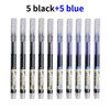 5/10 Pcs Exam Signature Ballpoint Pen 0.5mm Black Blue Ink High Capacity Gel Pens For Writing School Office Stationery Supplies