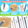 200Pcs Kawaii Erasable Gel Pens 0.5mm Cute Bear Pen Erasable Pens (Blue And Black)Kawai School Supplies Ink Pen For Writing