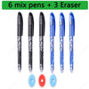 25 Pcs/set Erasable Pens Gel Pen Sketch Writing Stationery for Notebook School Supplies Pen Kids Pens Erasable Refill Eraser