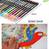 Haile 12/24Pcs Metallic Glitter Colors Gel Pens For School Office Adult Coloring Book Journals Drawing Art Markers Promotion Pen