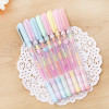 6 Piece Cute Candy Text Marker Gel Pen Change 7 Colors Stationery