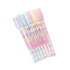 6 Piece Cute Candy Text Marker Gel Pen Change 7 Colors Stationery