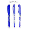 12 Color 0.7mm Blue Black Ink Gel Pen Erasable Refill Rod set Erasable Pen Washable Handle School Writing Stationery Gel Ink Pen