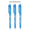 12 Color 0.7mm Blue Black Ink Gel Pen Erasable Refill Rod set Erasable Pen Washable Handle School Writing Stationery Gel Ink Pen