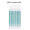 12 Color 0.7mm Blue Black Ink Gel Pen Erasable Refill Rod set Erasable Pen Washable Handle School Writing Stationery Gel Ink Pen