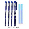 Erasable Gel Pen Refills Rod Set 0.5mm Washable Handle Magic Erasable Pen for School Pen Writing Tools Kawaii Stationery