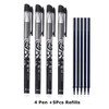 Erasable Gel Pen Refills Rod Set 0.5mm Washable Handle Magic Erasable Pen for School Pen Writing Tools Kawaii Stationery