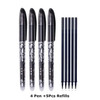 Erasable Gel Pen Refills Rod Set 0.5mm Washable Handle Magic Erasable Pen for School Pen Writing Tools Kawaii Stationery