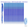 0.5mm Erasable Pen Set Blue Black Ink Gel Pen Erasable Refill Rod Washable Handle School&Office Writing Stationery Gel Ink Pen