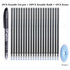 0.5mm Erasable Pen Set Blue Black Ink Gel Pen Erasable Refill Rod Washable Handle School&Office Writing Stationery Gel Ink Pen