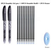 0.5mm Erasable Pen Set Blue Black Ink Gel Pen Erasable Refill Rod Washable Handle School&Office Writing Stationery Gel Ink Pen