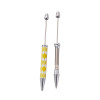 20Pcs DIY Bead Ballpoint Pen Hot Sublimation Metal Aluminum Rod Blank Heat Transfer Business Neutral Pen