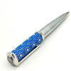 YAMALANG CT Ballpoint Pen Santos-Dumont de Heptagon Black Barrel Snow Flower Pattern Luxury Silver Trim With Serial Number