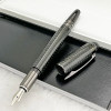Luxury MB Black Carbon Fiber Fountain Rollerball Ballpoint Pen