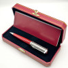 Luxury Ballpoint Pen Octagon Blue Green Decorative Pattern With Serial Number Writing Smooth Stationery