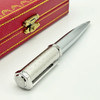 Luxury Ballpoint Pen Octagon Blue Green Decorative Pattern With Serial Number Writing Smooth Stationery