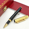 Blue Texture Quality Metal Rollerball Ballpoint Pen With Serial Number Writing Smooth Luxury Stationery