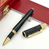 Blue Texture Quality Metal Rollerball Ballpoint Pen With Serial Number Writing Smooth Luxury Stationery