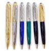 Luxury Classic Green/Blue Lacquer Barrel Ballpoint Pen Quality Silver/Golden Clip Writing Smooth Office School Stationery