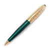 Luxury Classic Green/Blue Lacquer Barrel Ballpoint Pen Quality Silver/Golden Clip Writing Smooth Office School Stationery