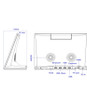 10 inch Android smart desktop display with Binocular camera ideal for facial recognition, indoor room meeting.