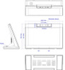10 inch Android smart desktop display with Binocular camera ideal for facial recognition, indoor room meeting.