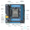 ERYING ITX Desktop Motherboard Set with Onboard Core CPU Core Interposer Kit i9 13900H i9-13900H 14C20T DDR5 Gaming PC Computer